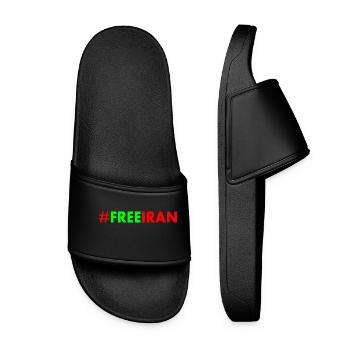 Free iran - Claquettes Femme - noir - Devant