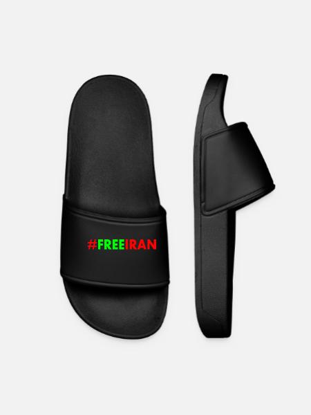 Free iran - Frauen Badelatschen - Schwarz