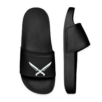 Knife Symbol - Women’s Pool Sliders - black - Front