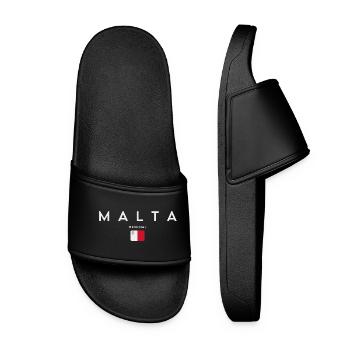 Flag of Malta, Maltese pride - Women’s Pool Sliders - black - Front