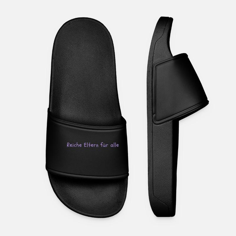 Rich parents for everyone - Women’s Pool Sliders - black