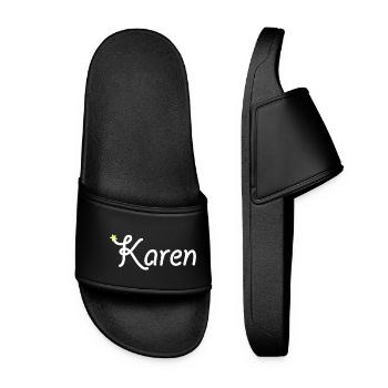 Karen - Women’s Pool Sliders - black - Front