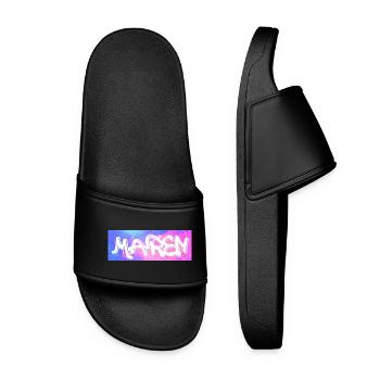 Maren Nom cadeau idée de cadeau galaxie - Claquettes Femme - noir - Devant