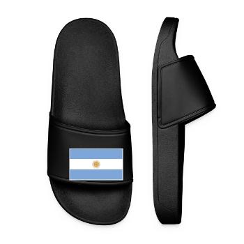 Argentina Flag - Women’s Pool Sliders - black - Front