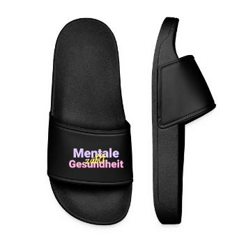 La santé mentale compte - Claquettes Femme - noir - Devant
