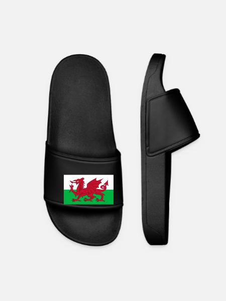 Wales - Frauen Badelatschen - Schwarz