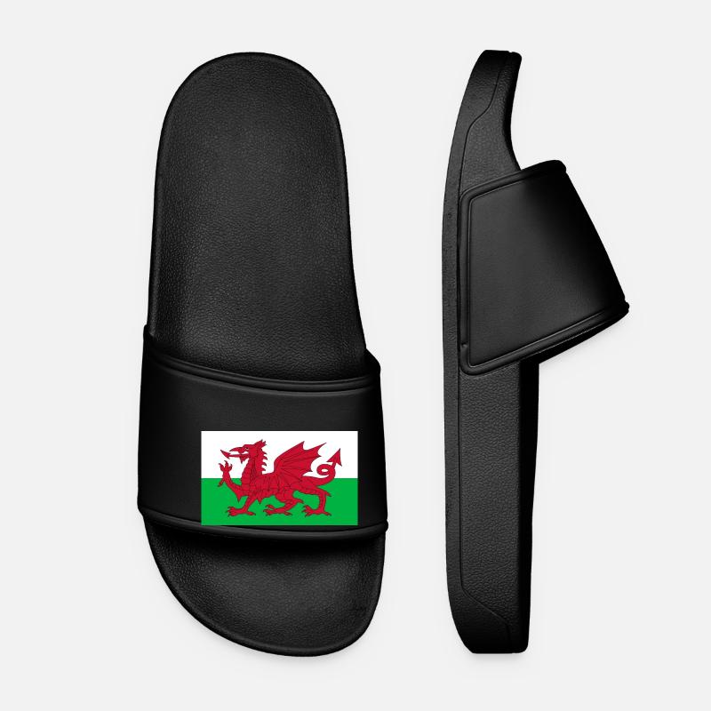 Wales - Frauen Badelatschen - Schwarz