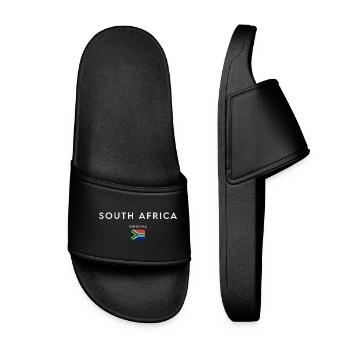Drapeau sud-africain, fierté sud-africaine - Claquettes Femme - noir - Devant