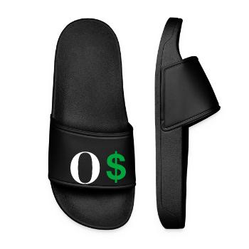 Lettre o dollar - Claquettes Femme - noir - Devant