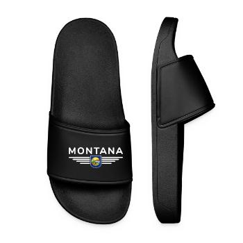 Montana Fan T-Shirt – Perfect for fans! - Women’s Pool Sliders - black - Front