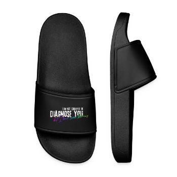 Je ne suis pas qualifié pour vous diagnostiquer ! - Claquettes Femme - noir - Devant