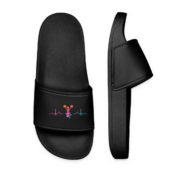 Cheerpom pom girls Mom Cheerleading - Claquettes Femme - noir - Devant
