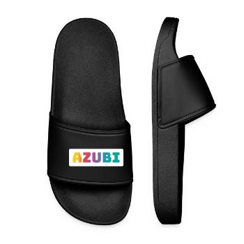 Azubi Tshirt coloured - Frauen Badelatschen - Schwarz - Vorne