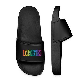 Vintage 1976 - Women’s Pool Sliders - black - Front