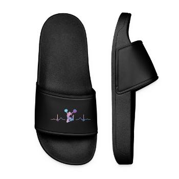 Cheerpom pom girls Mom Cheerleading - Claquettes Femme - noir - Devant
