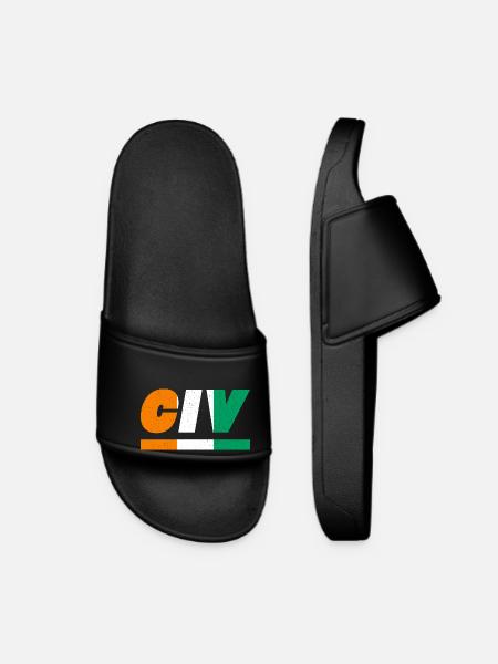 Côte d’Ivoire Drapeau drapeau CIV - Claquettes Femme - noir