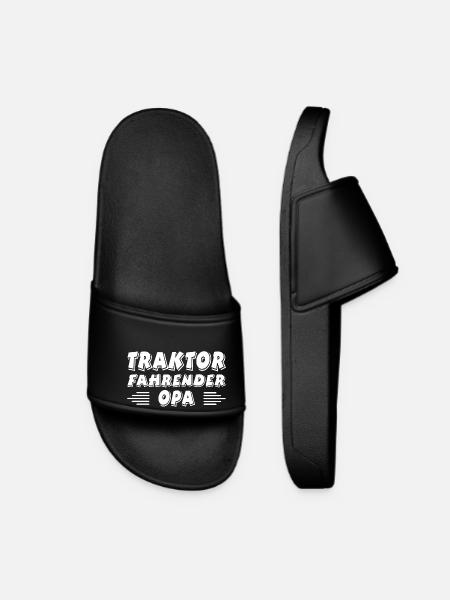 Traktor - Frauen Badelatschen - Schwarz