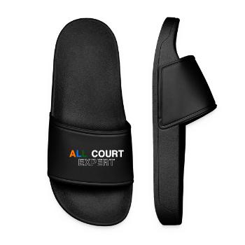 Tennis Shirt All Court Clay Grass Hard Court - Women’s Pool Sliders - black - Front