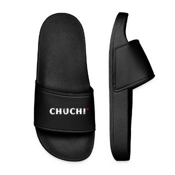Chuchi - Swiss dialect | Vectorgraphic ! - Women’s Pool Sliders - black - Front
