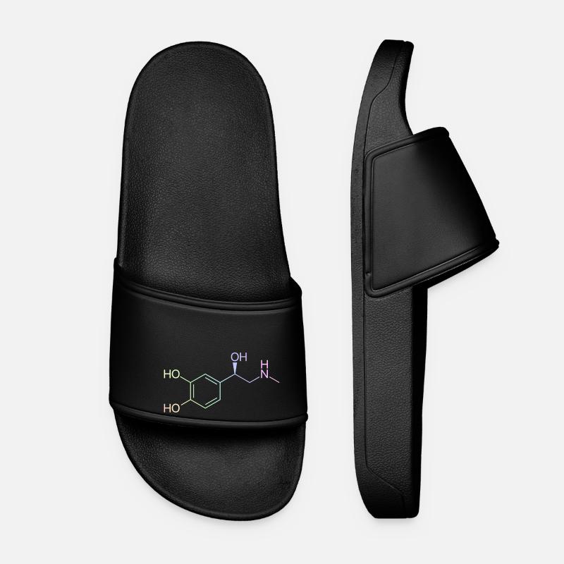 Molécule d'adrénaline - couleur pastel - Claquettes Femme - noir