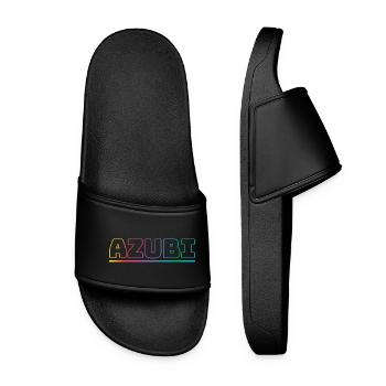 Design Azubi outline bunt - Frauen Badelatschen - Schwarz - Vorne