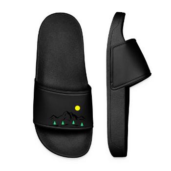 Mountains - Women’s Pool Sliders - black - Front
