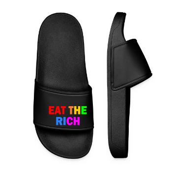 Eat the rich - Women’s Pool Sliders - black - Front