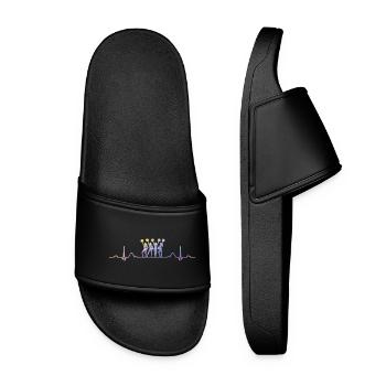 Cheerleader Cheer Mom Cheerleading - Women’s Pool Sliders - black - Front