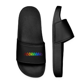 Rainbow Bike - Frauen Badelatschen - Schwarz - Vorne