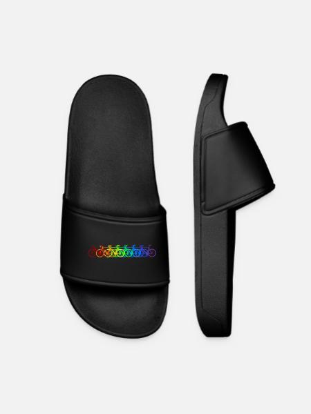 Rainbow Bike - Frauen Badelatschen - Schwarz