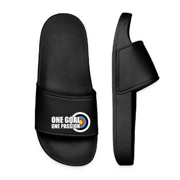 Archery arrow bow archer - Women’s Pool Sliders - black - Front