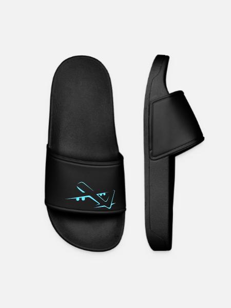 airplane - Women’s Pool Sliders - black