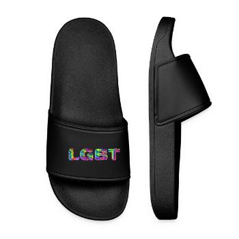 LGBT - Women’s Pool Sliders - black - Front