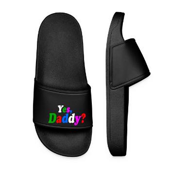 Oui papa - Claquettes Femme - noir - Devant
