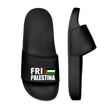 Fri palestina - Frauen Badelatschen - Schwarz - Vorne