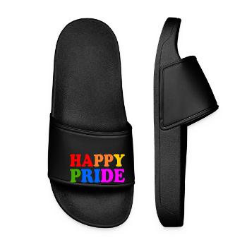 Happy pride - Claquettes Femme - noir - Devant