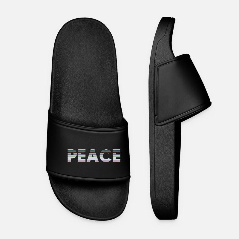Peace - Women’s Pool Sliders - black