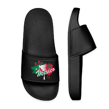 A Mexican Graffiti - Women’s Pool Sliders - black - Front