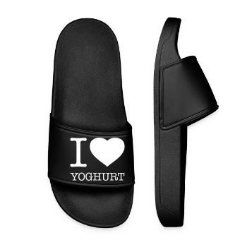 J’ADORE LE YAOURT Yaourt - Claquettes Femme - noir - Devant