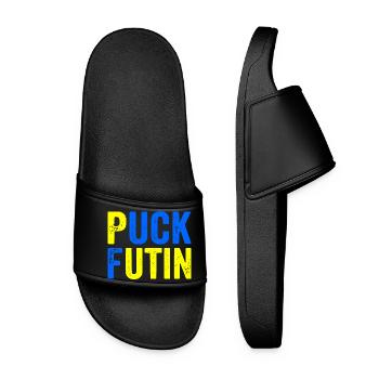 Puck futin - Frauen Badelatschen - Schwarz - Vorne