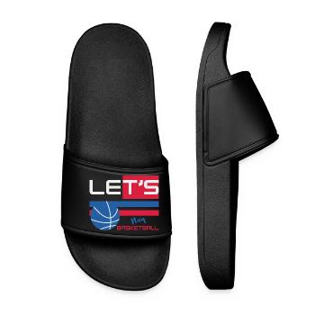 Lest's Play Basketball - Player Basketball - Claquettes Femme - noir - Devant