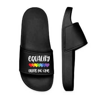 LGBT Pride Month - Equality Hurts No One - Women’s Pool Sliders - black - Front