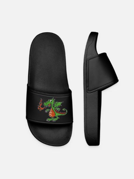 Little Fire Dragon - Women’s Pool Sliders - black