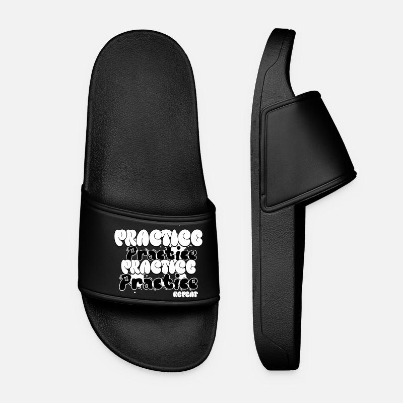 Practice and Repeat - Women’s Pool Sliders - black
