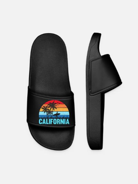 California - Frauen Badelatschen - Schwarz