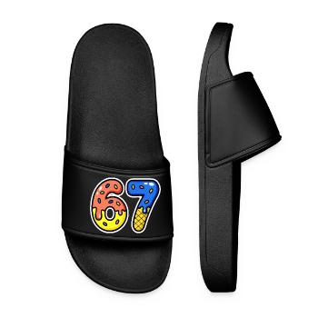 Sixty-seven, 67, 6, 7 - Women’s Pool Sliders - black - Front