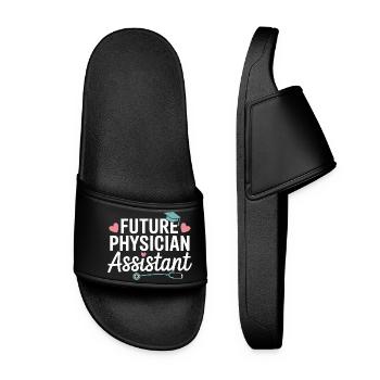 Future Physician Assistant Style - Women’s Pool Sliders - black - Front