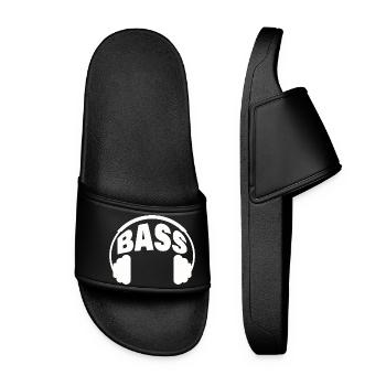 BASS - Frauen Badelatschen - Schwarz - Vorne