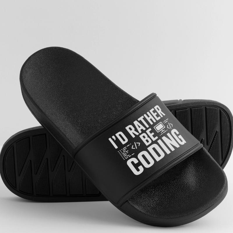I'd Rather Be Coding Women’s Pool Sliders