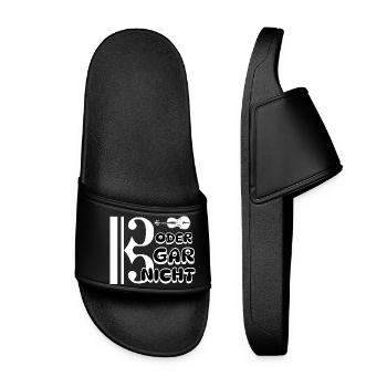Alto - clé de fa ou pas du tout - Claquettes Femme - noir - Devant